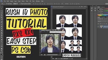 RUSH ID PHOTO TUTORIAL | 2x2 & 1x1 | Adobe photoshop Cs6 | Creator ph | Adobe