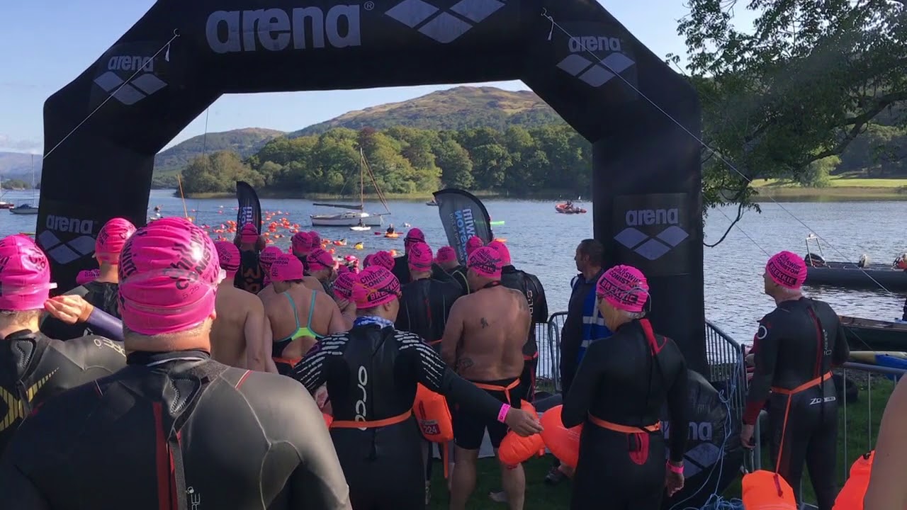 Arena Chillswim Coniston 5.25 mile end to end swim 2017 YouTube
