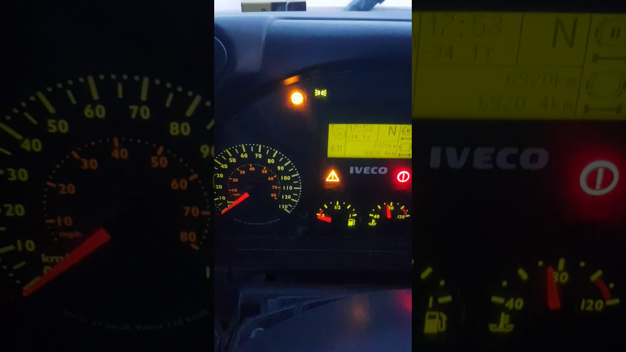 Ивеко встала в аварийный режим, не отключается компрессор, моргает ...