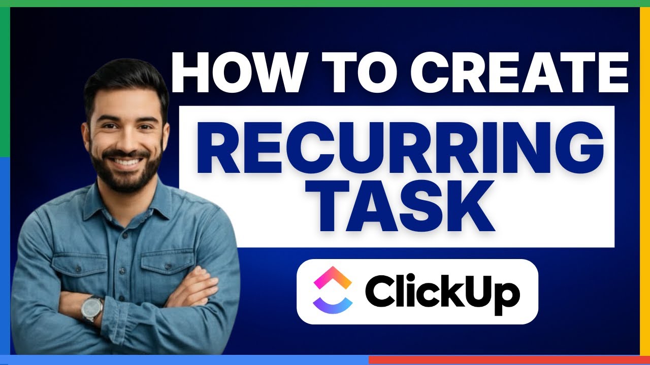 How to create recurring task in ClickUp [FULL GUIDE] - YouTube