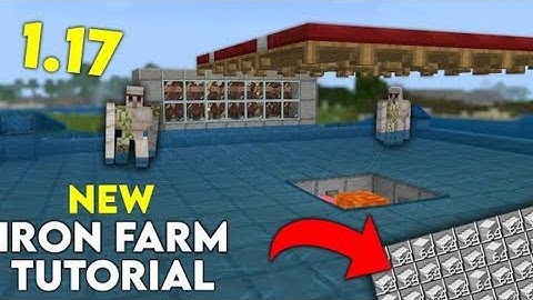 MINECRAFT  1.17 IRON FARM TUTORIAL | EASY Efficient, compact