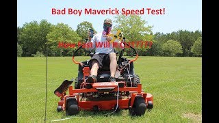 2019 Bad Boy Mowers Maverick Speed Test #badboymowers #needforspeed