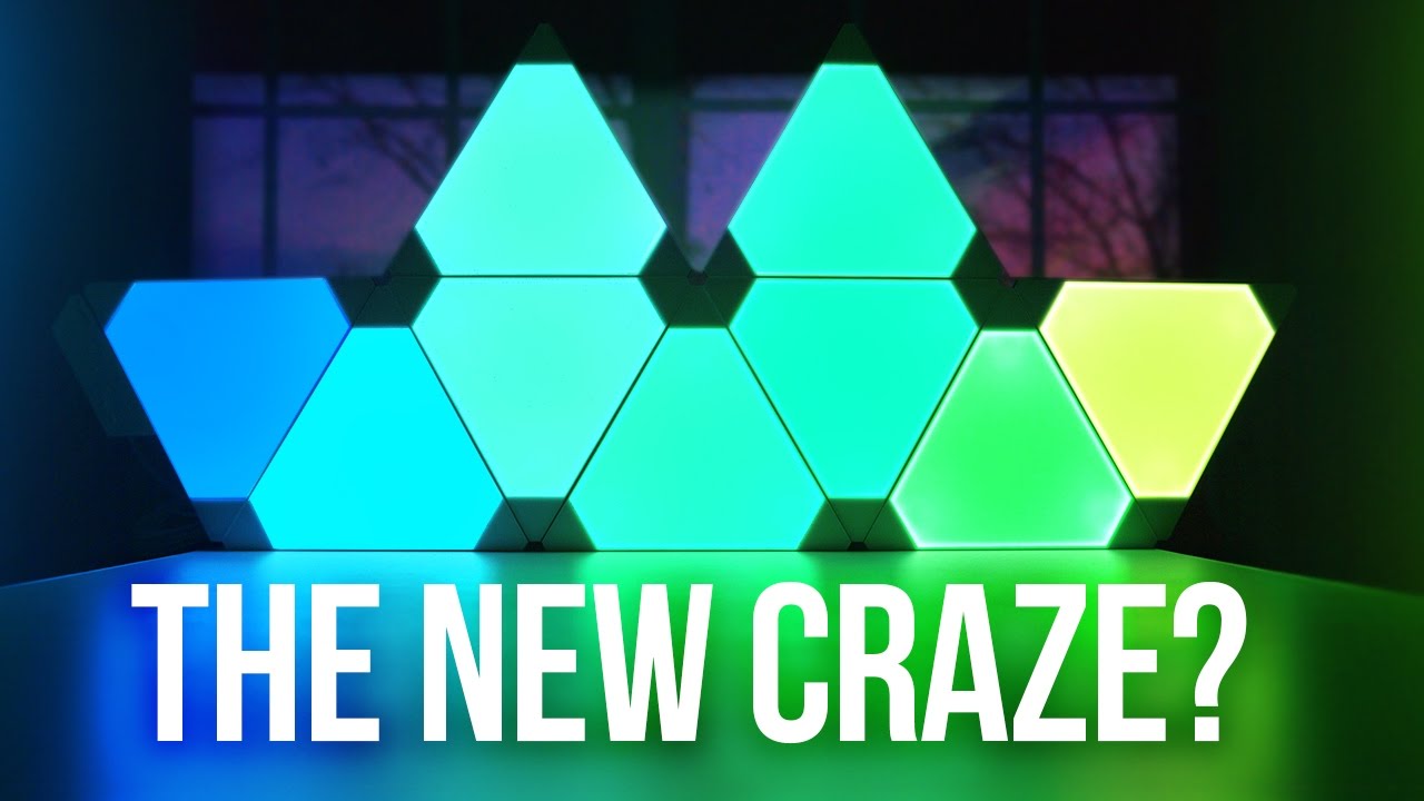 strand Tectonic Indvandring Nanoleaf Aurora RGB Light Panels - New Craze? - YouTube