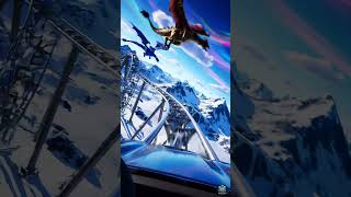 Winter Coaster With Flying Dragons #Fantasy #Thrilling #Pov