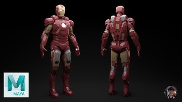 IronMan Mark7 - Autodesk Maya (Timelapse) By Kongkiet