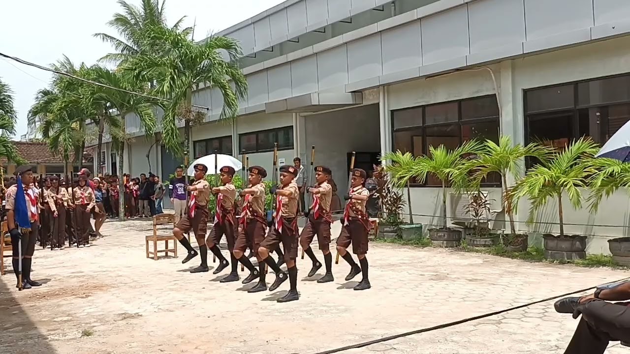 Juara 1 LKBB Tongkat, Regu SIMBA, SMPN 1 Gadingrejo di Anniversary SMK YPT Pringsewu ke 50