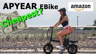 APYEAR 14" Folding EBike | CHEAPEST ON AMAZON?! & COMES 95% PRE-ASSEMBLED
