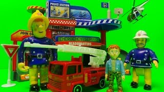 Vancouver Emergency Fire Station City Set Unboxing Inc. Fire Engine, Helicopter Police