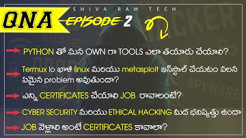 Cyber security & Ethical hacking QnA Episode - 2 || Shiva Ram Tech ||