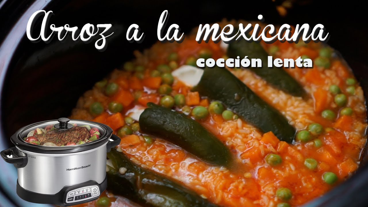 How to make MEXICAN RICE with STUFFED CHILLIES in SLOW COOKER - YouTube