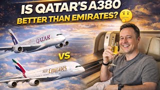 Is Qatar’s A380 Better Than Emirates? 🤔 London to Doha Flight & Lounge Review 💸✨