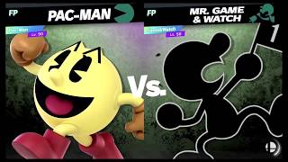 Super Smash Bros Ultimate Amiibo Fights – Request #11375 Pac Man vs Mr Game&Watch