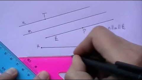 Parallel Lines - Drawing and Naming (using a triangle and ruler)