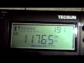 Teste comparativo DEGEN DE1103 - TECSUN PL-660 - TECSUN PL-310ET na frequência de 11.765Khz