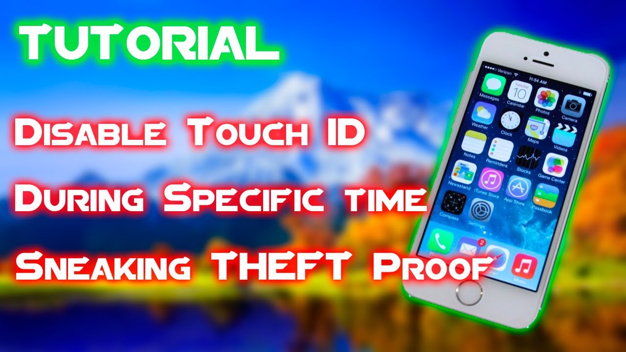 Tutorial Disable Touch ID On ANYTIME To Avoid NIGHT SNEAKING On IOS 8 3 8 4 Jailbreak YouTube
