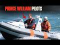 Prince William pilots a prototype hydrogen-powered rescue craft during a high-visibility training