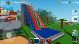 Lava and Water Slide - Block Craft 3d: Building Simulator Games for Free screenshot 3