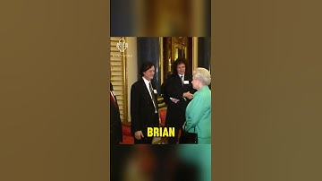 Thumbnail of The Queen meets Guitar Legends #shorts