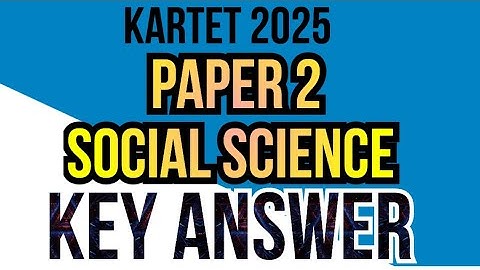 TET Key ans🔥Paper 2: Social Science 