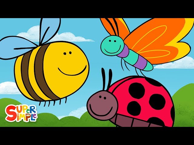 Butterfly Ladybug Bumblebee | Super Simple Songs class=