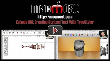 Creating Stylized Text With TypeStyler (MacMost Now 691)