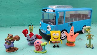 DRAMA SPONGEBOB NAIK BUS TAYO, PATRICK, SPONGEBOB SQUAREPANTS