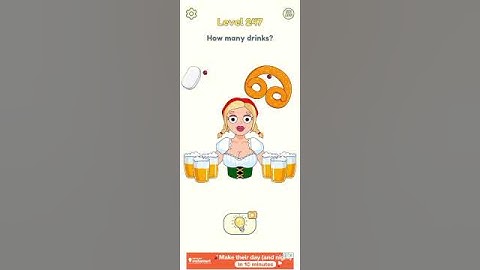 DOP 2 game level 247 How many drinks? #viral #trending #gameplay #shorts