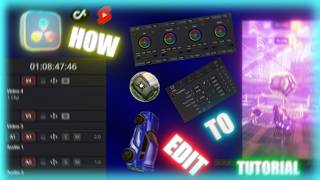 HOW To Make A ROCKET LEAGUE EDIT On Davinci Resolve for (TIKTOK+Shorts)