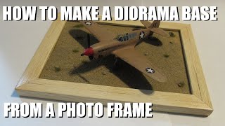 How to make an airfield diorama base from a photo frame