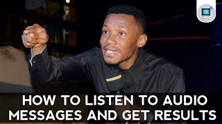 HOW TO LISTEN TO AUDIO MESSAGES AND GET RESULTS - APOSTLE EDU UDECHUKWU