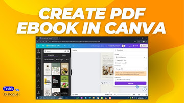 How to Create a PDF Ebook in Canva