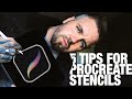 5 TIPS for BETTER tattooing stencils using PROCREATE.