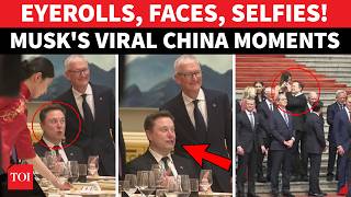 Elon Musk’s China Moments Go Viral; Eye Rolls, Funny Faces With CEOs, Tourist Poses Steal Show screenshot 3