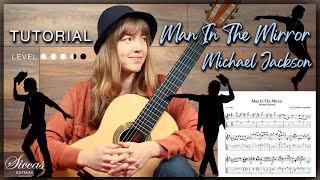Man In The Mirror by Michael Jackson - Guitar Tutorial with Karlijn Langendijk | Siccas Guitars