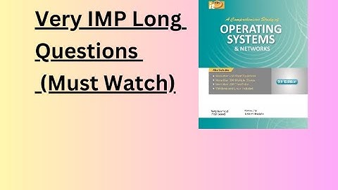 [Guess/Syllabus] - B.A/BSC - Part 2 (4th year) Computer Science Book 02 (OS & Networks)