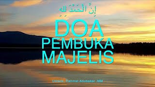 Doa pembuka majelis | Muqqadimah | Ustadz. Rahmat Abubakar ,MM