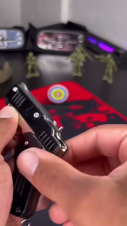 Mini rubber band gun
