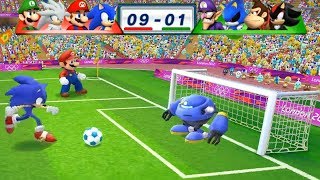 Mario & Sonic At The London 2012 Olympic Games Football Sonic, Mario, Silver and Luigi