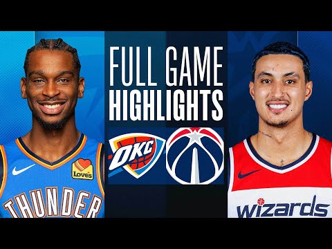 Thunder at wizards | full game highlights | january 8, 2024