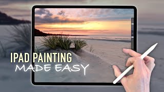 IPAD PAINTING MADE EASY - Beach Grass landscape tutorial in Procreate