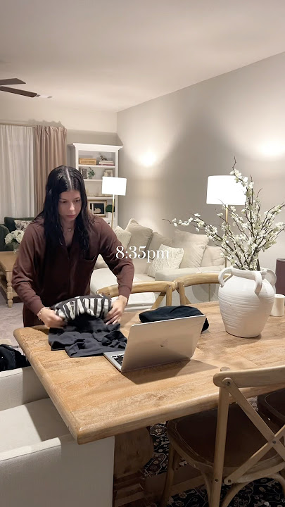 ASMR night routine after work 🤍 #asmr #vlog #aesthetic