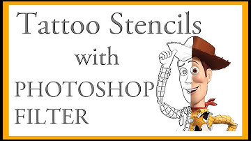 How To Make A Tattoo Stencil With A Photoshop Filter