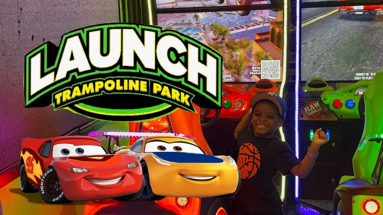LAUNCH: Trampoline park and Playing The Arcade of Fast & Furious - YouTube