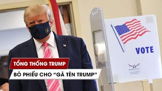 Tổng thống Trump đích thân bỏ phiếu cho 'gã tên Trump' tại bang Florida