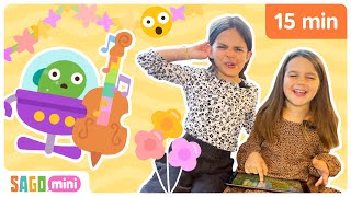 Sisters Play SAGO MINI STREET PARTY  | Fun Videos for Kids | Sago Mini World Play With Us