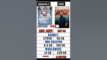 Housefull 5 Collection Vs Raid2 Collection #housefull5 #raid2 #akshaykumar #boxoffice #shorts