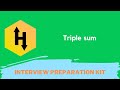 HackerRank Triple sum problem solution in Python Programming language | Interview Preparation Kit