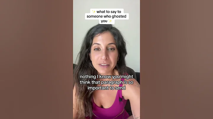 What to say to someone who ghosted you? #ghosted #datingadvice
