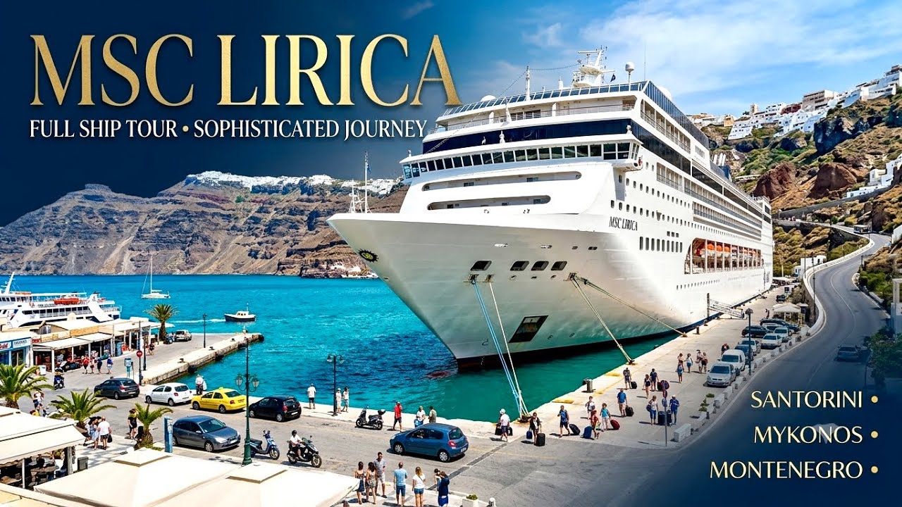 MSC Lirica Ship Tour: Santorini, Mykonos & Montenegro Cruise ⚓️