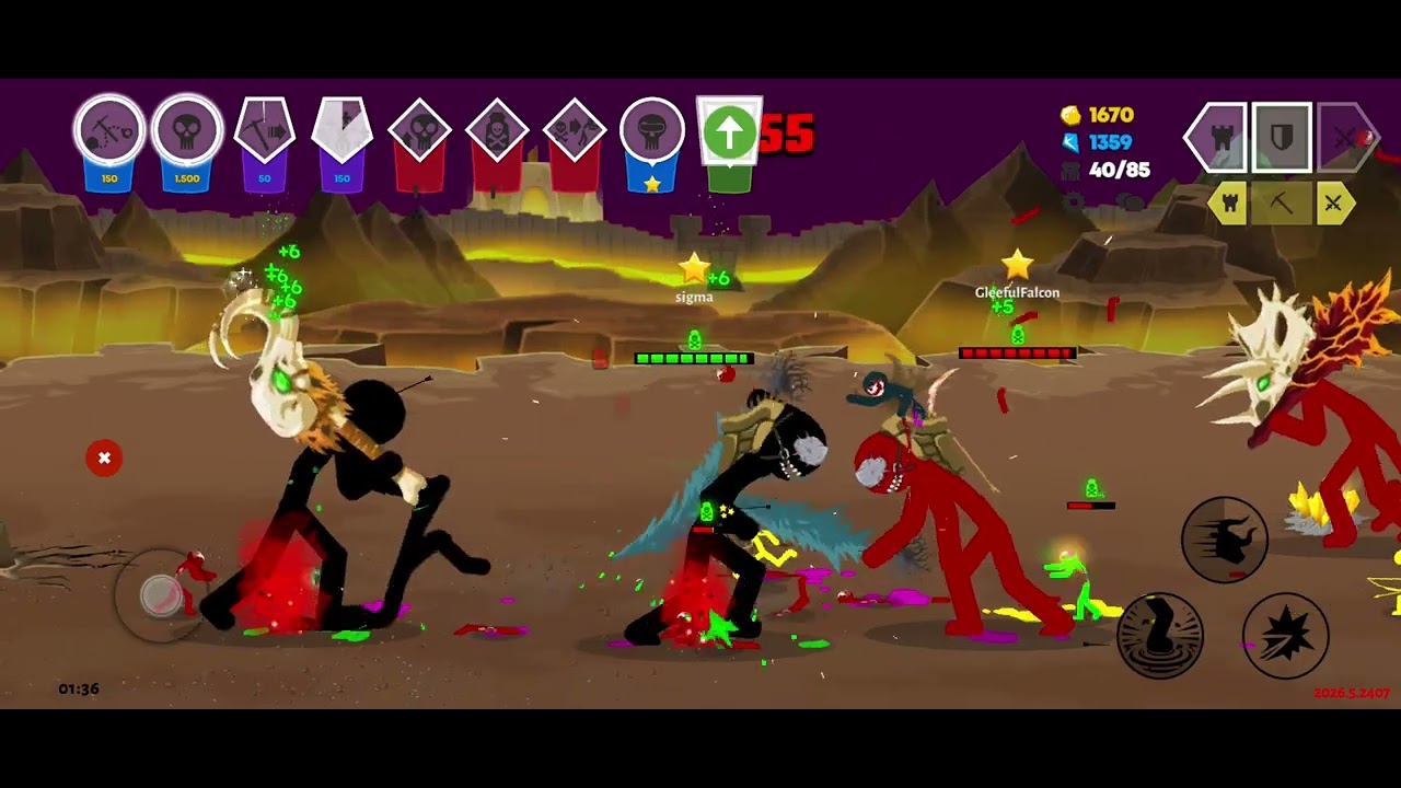 Main stick war saga part 4 * pvp 2 *